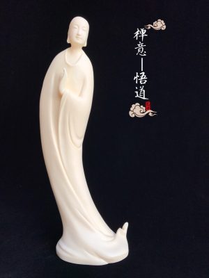 Tượng thiền ý chất liệu hạt ngà (hạt tagua, hạt cây dừa ngà - Ivory palm)